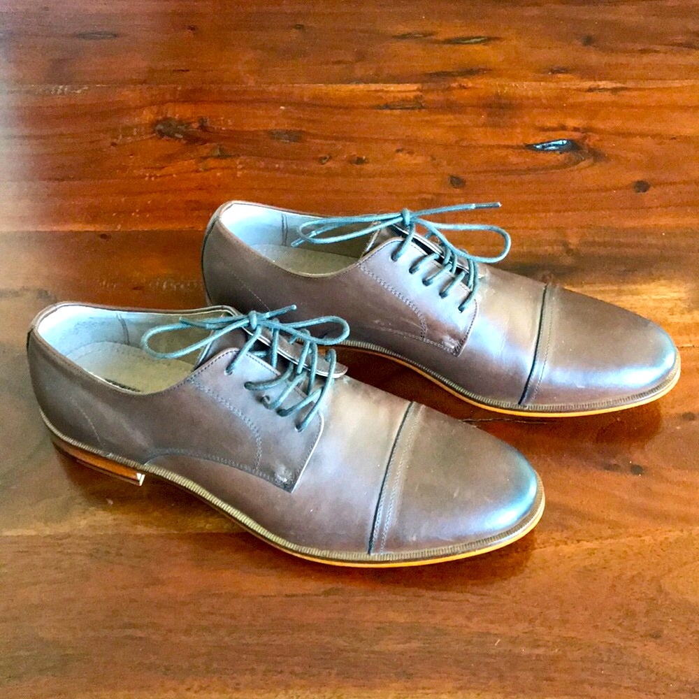 NWOT Men’s Leather Oxford Shoe Sz 9 brown